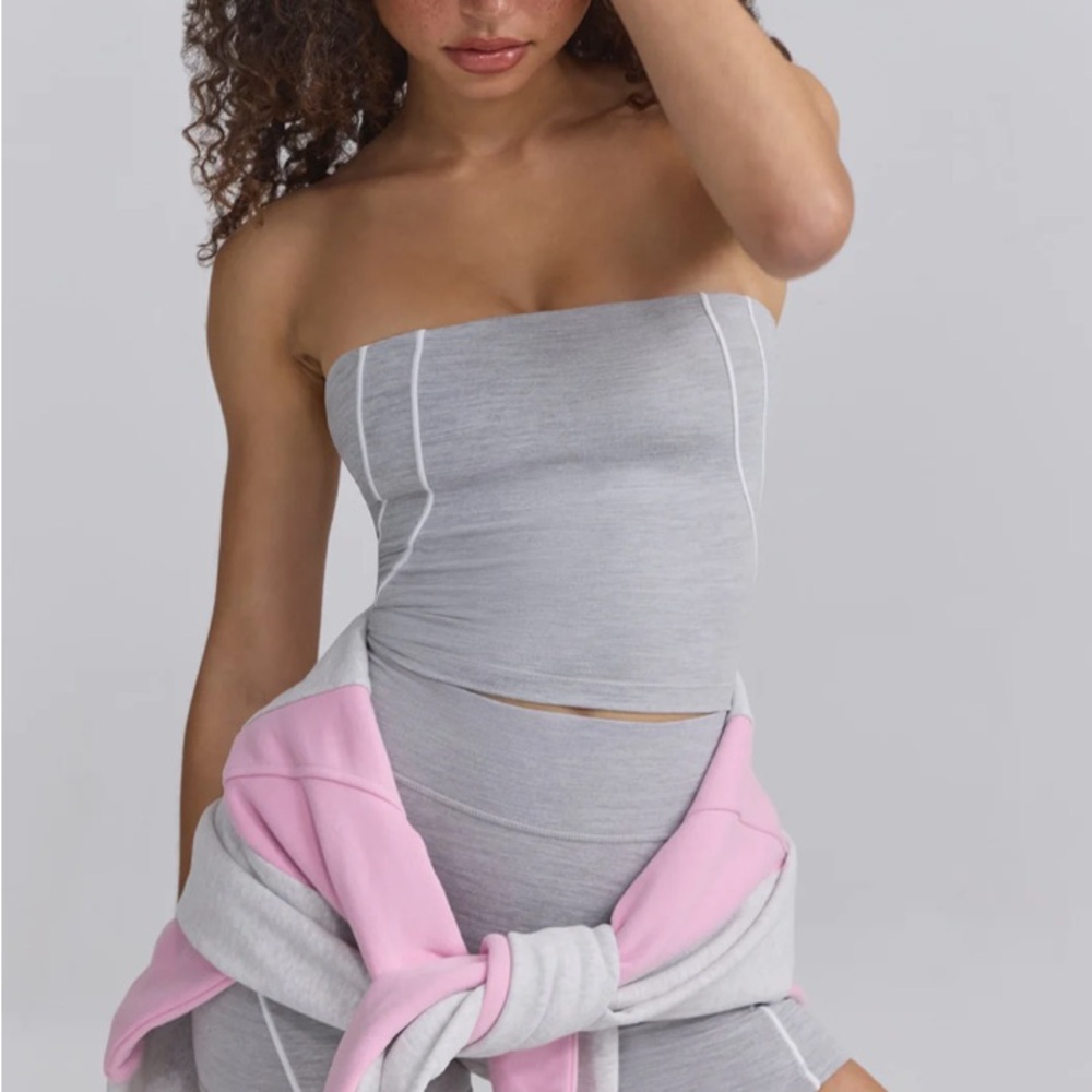 Gray Soft Stretch Bandeau Top from Bo and Tee!! :)